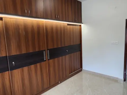 Bedroom with sliding wardrobe and LED strip light, Villa 2