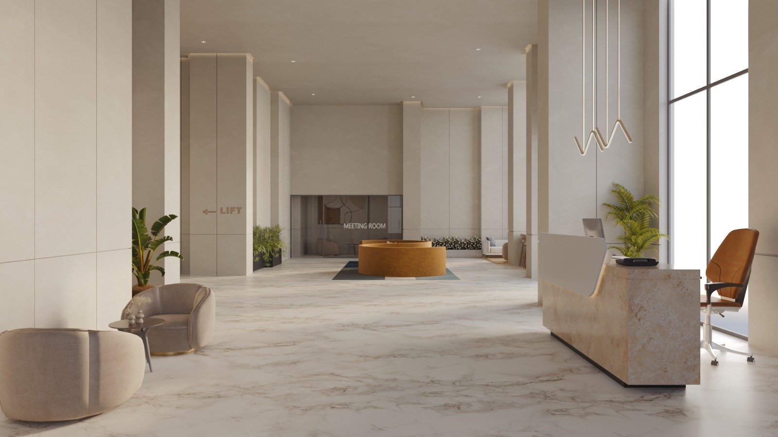 Solcrest double-height entrance lobby (artist's impression)